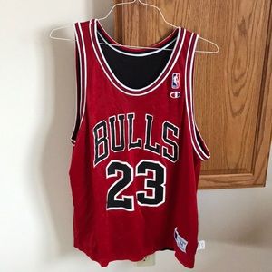 Reversible vintage champion Jordan Bulls jersey